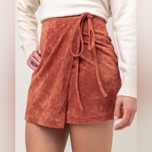 BLANK NYC Suede skirt